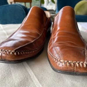 Steve Madden men’s Cabano stitched leather loafers, size 8.5